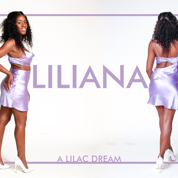 Womens slip dress with cowl neck and waist cut out. - Picture 10 of 16